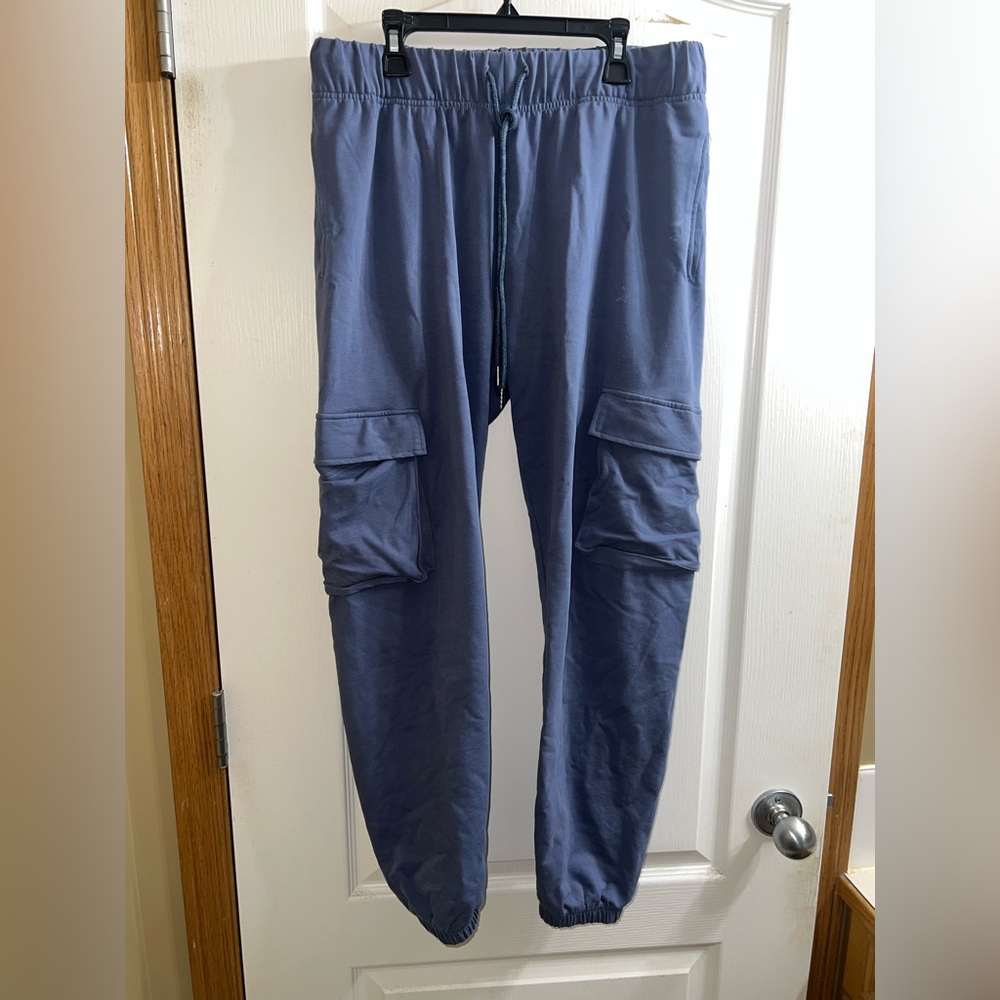 3/$50- Brian Bailey Blue Cargo Joggers